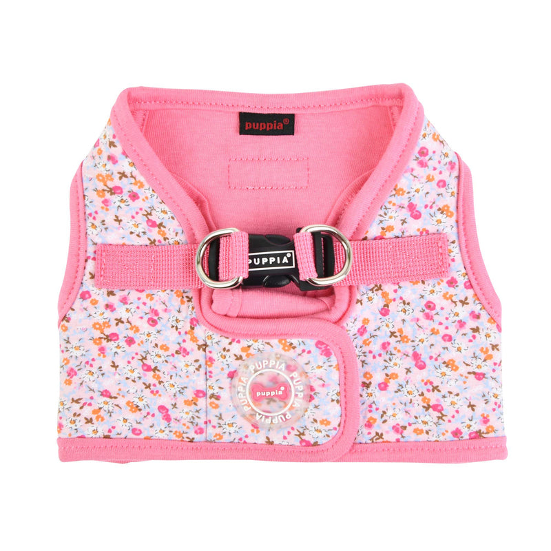 Puppia Wildflower Harness B Small PINK - PawsPlanet Australia