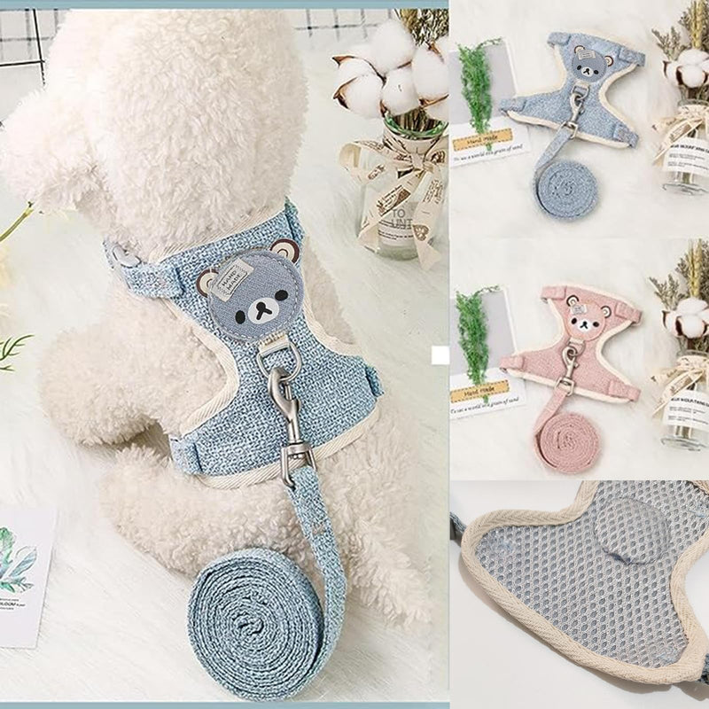 EnixwH Pack of 2 adjustable rabbit leashes, adjustable rabbit harnesses, adjustable cat harnesses, pet harnesses and leashes for rabbits, cats, small dogs and small pets - PawsPlanet Australia