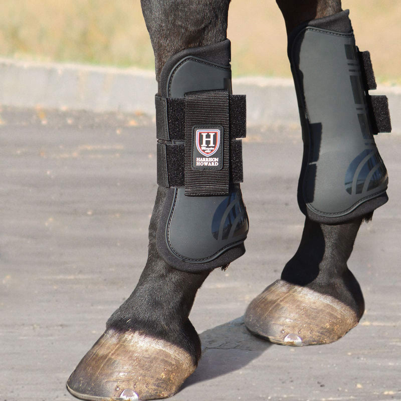 Harrison Howard Horse Tendon Boots Open Front/Fetlock Boot for Horse Set of 4 - PawsPlanet Australia