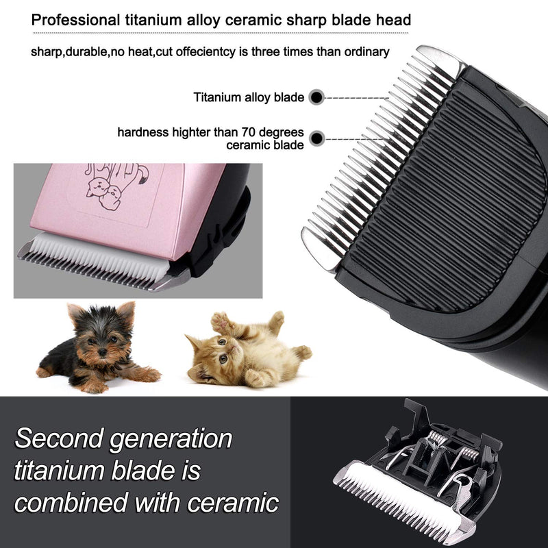 Dog Clipper - Pet Grooming Clipper 3 Speed Pet Electric Clippers Professional Dog Trimmer Cordless Pet Hair Trimmers Rechargeable Low Noise LED Heavy Duty Dog Shaver for Cats Horse 1 - PawsPlanet Australia