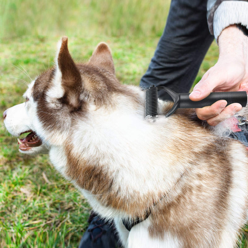 Dog Grooming Brush, CIICII 3 in 1 Dog Brush Set (Dog Slicker Brush / Dog Shedding Brush / Dog Dematting Comb) Cat Brush Self Cleaning Slicker for Short Medium Long Hair, Remove Pet Loose Fur Dirt - PawsPlanet Australia