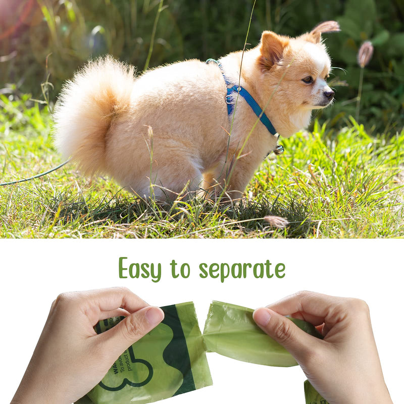 Zellar Dog Poo Bags,Extra Thick and Strong Poop Bags for Dogs, 22 Rolls/330pcs Doggy Waste Bag, 23 x 34cm Leak-Proof Security Pet Waste Bags - PawsPlanet Australia