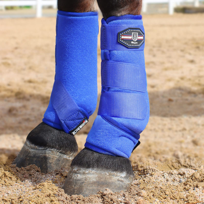 Harrison Howard Horse Sport Medicine Front Shock-Absorbing Boots All-Round Lower Limb Protection & Support Sport Boots Athletic Boots Perfect for Endurance Training and Performance Medium Aquamarine - PawsPlanet Australia