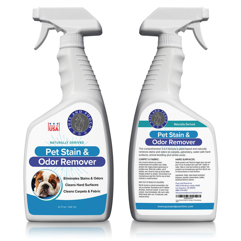 [Australia] - Puss and Pooch Pet Stain and Odor Remover, Natural Pet Odor and Stain Remover, Pet Odor Eliminator 