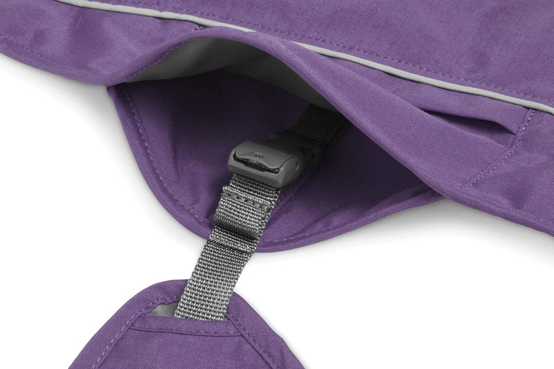 [Australia] - RUFFWEAR - Overcoat Fuse Jacket Harness Combo for Dogs Medium Purple Sage 