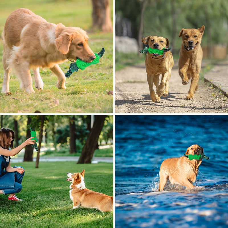 Dog Toys/Big Dog Toys/Indestructible Dog Chew Toys/Tough Dog Toys for Large/Medium Dogs Breed/Interactive Dog Toys for Your Loyal Friends - Milk Flavor Green - PawsPlanet Australia