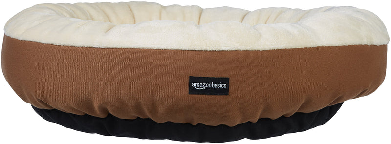 [Australia] - AmazonBasics Round Bolster Dog Bed with Flannel Top 