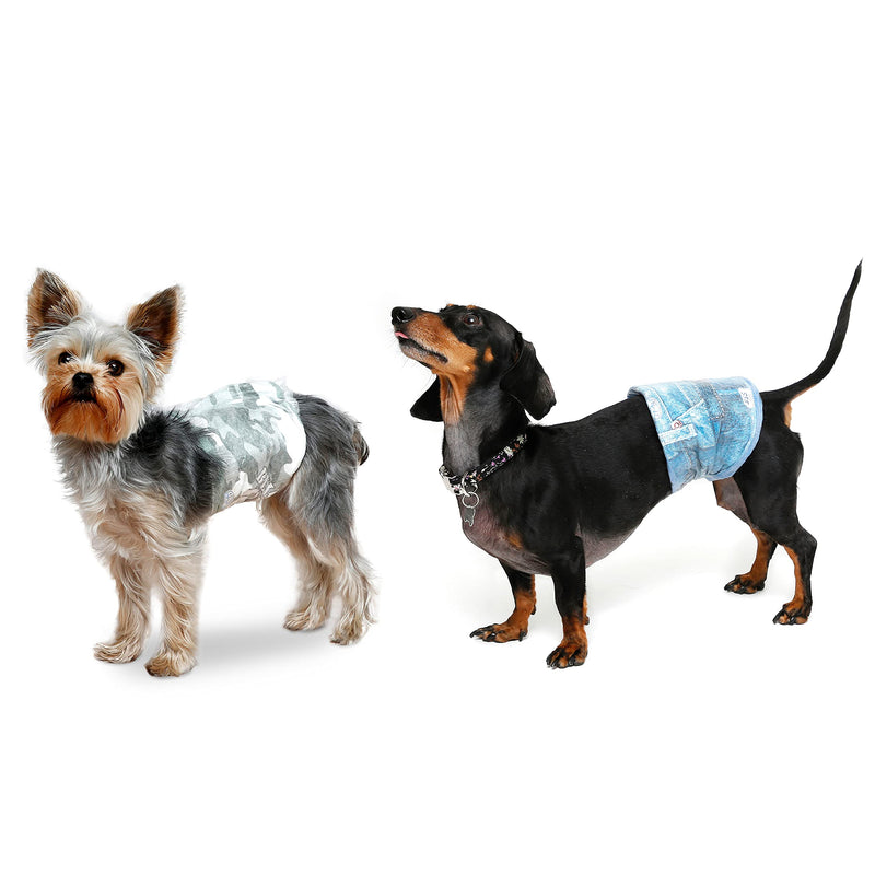Hartz Disposable Male Dog Diapers, Male Dog Wraps - Comfortable & Secure Fit for Leak Proof Protection, Multiple Sizes SSS Male Wrap - PawsPlanet Australia