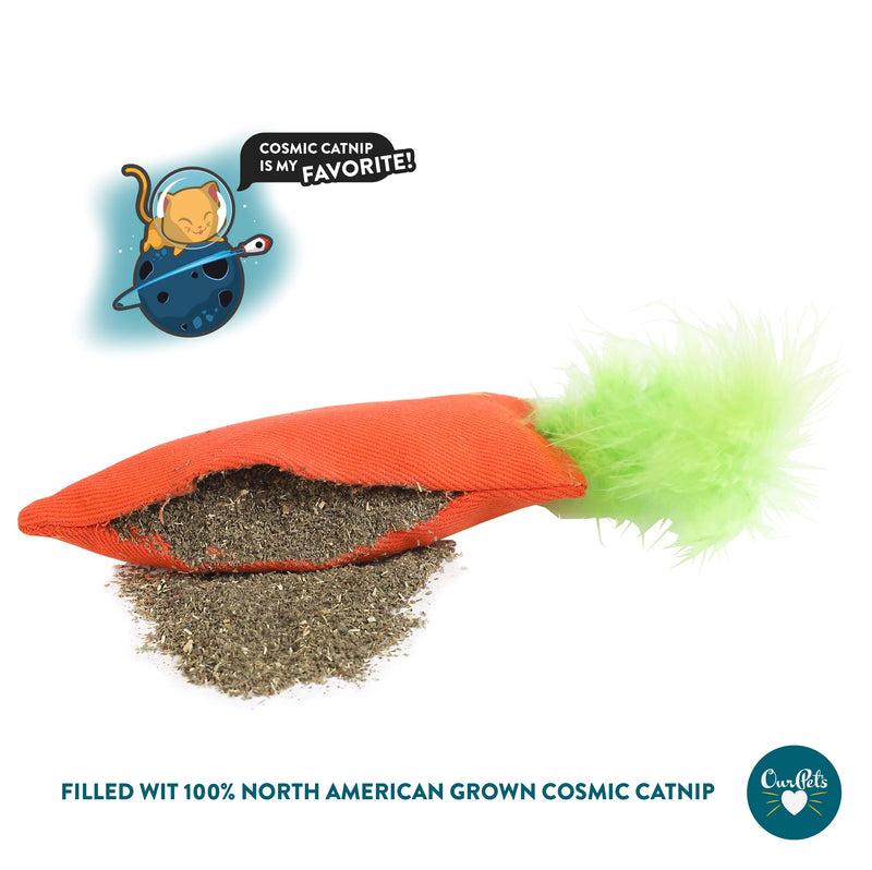OurPets 100% North American Catnip Filled Cat Toys (Interactive Cat Toys for Indoor Cats, Kitten Toy, Cat Chew Toy & Catnip Toys for Cats) Great for Cats who enjoy Catnip & Interactive Cat Toys 24 Karat - PawsPlanet Australia