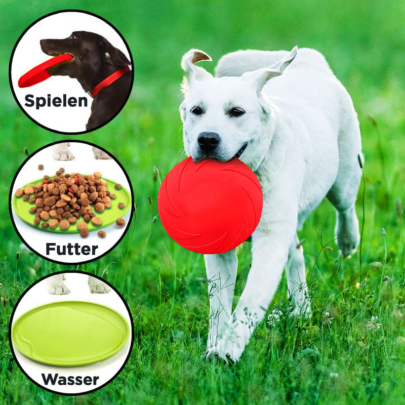 Kiki Star dog toy, 2 x 18 cm Frisbee dog toy, throwing toy dog, Friesbee soft and flexible, perfect for retrieving or playing outdoors - PawsPlanet Australia