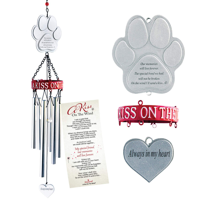 KLAXAVEL Dog Memorial Gifts - Pet Loss Gifts - Pet Memorial Gifts - Pet Memorial Wind Chime to Comfort a Dog or Cat Owner Grieving The Loss of Their Beloved Pet - PawsPlanet Australia