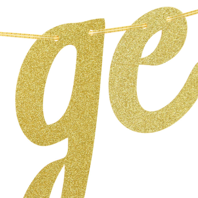 Gold Glitter Let's Get Lit Banner for 2021 Graduation/Bachelorette/Bridal Shower/Christmas Day/New Years Eve/Wedding Party Decorations Supplies - PawsPlanet Australia