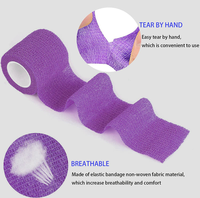 Hoperxy Vet Wrap Self Adhering Bandage stretch Tape Pet Elastic Bandage Injury Wrap Tape for Wrist Ankle Sprains & Swelling - PawsPlanet Australia