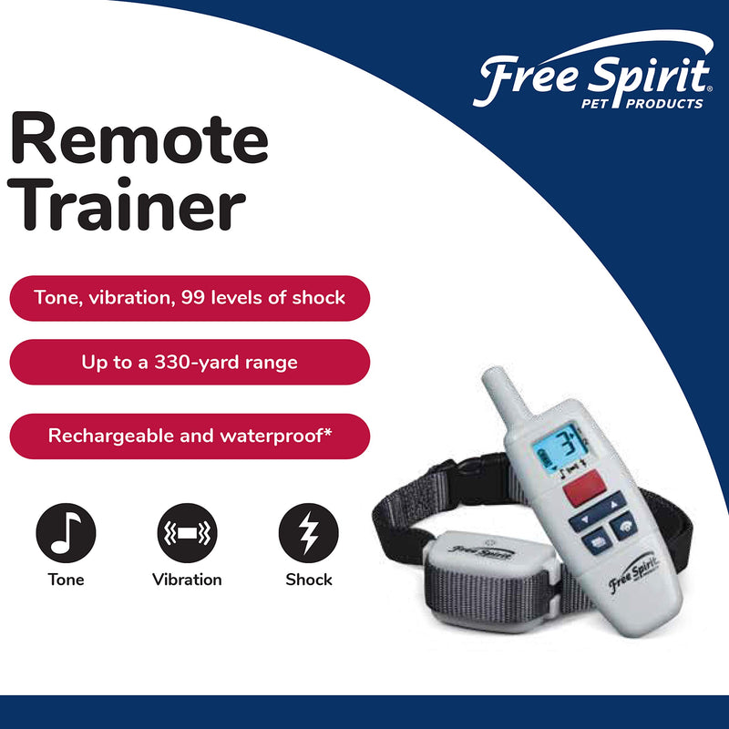 [Australia] - Free Spirit Remote Trainer Add-A-Dog Collar - Additional, Extra or Replacement Shock Collar with Tone, Vibrate and Shock 