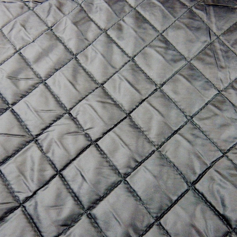 [Australia] - Quilted Pet Seat Cover for Bench Style Seat, 57x46. Black w'Diamond Pattern. 