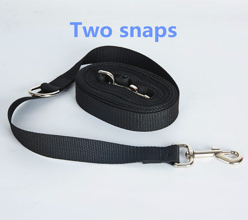 Long Dog Leash for Obedience Recall - Great for Medium and Large Dogs Training, Play, Camping - or Backyard 20ft 30ft 50ft 100ftBlack black 20 feet - PawsPlanet Australia