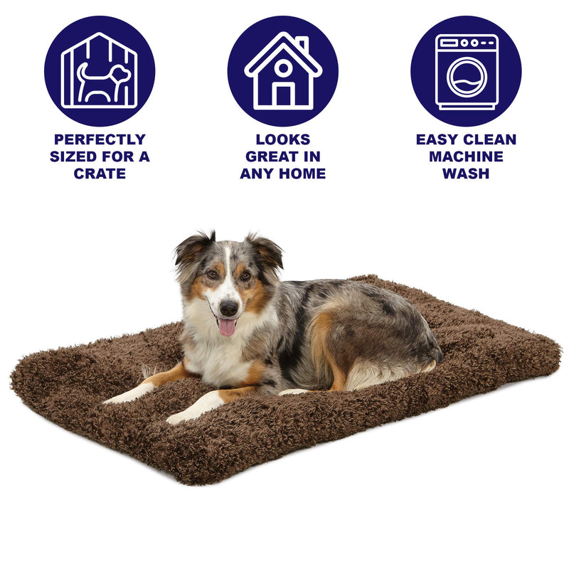 [Australia] - MidWest Homes for Pets Deluxe Super Plush Pet Beds, Machine Wash & Dryer Friendly, 1-Year Warranty 36-Inch CoCo Chic 