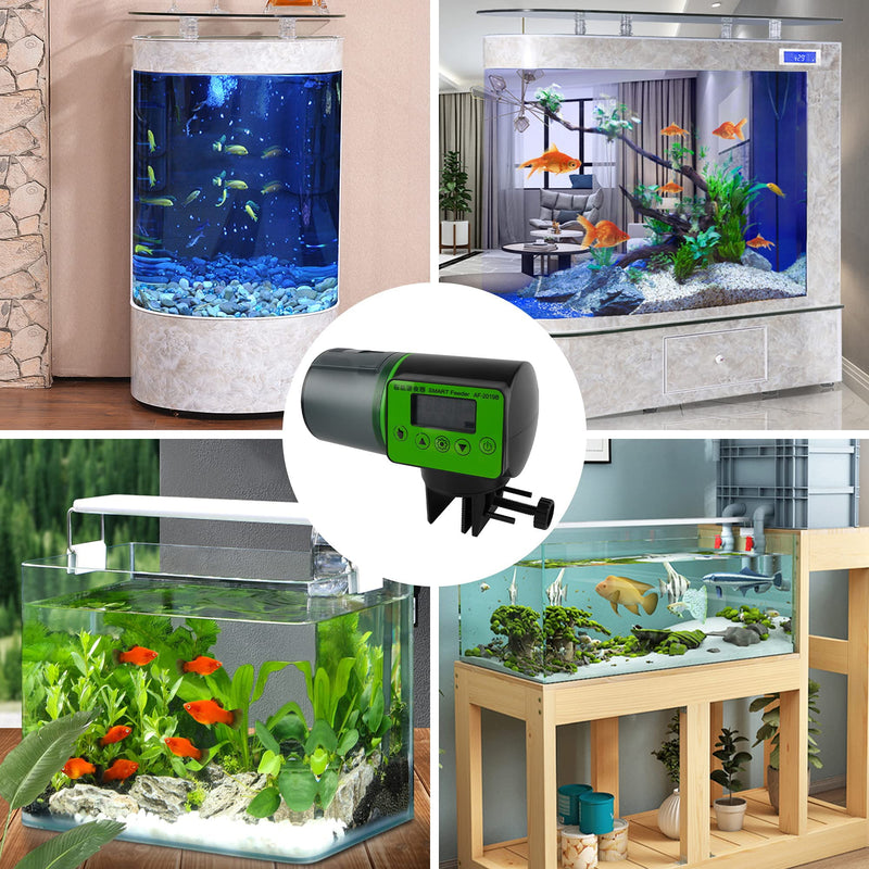 Aedcbaide Automatic Fish Feeder with Large Capacity, Auto Fish Feeder with Super Mute,Simple Fish Feeder,Food Timer Dispenser for Fish Tank and Vacation,Dispenser Feeder - PawsPlanet Australia