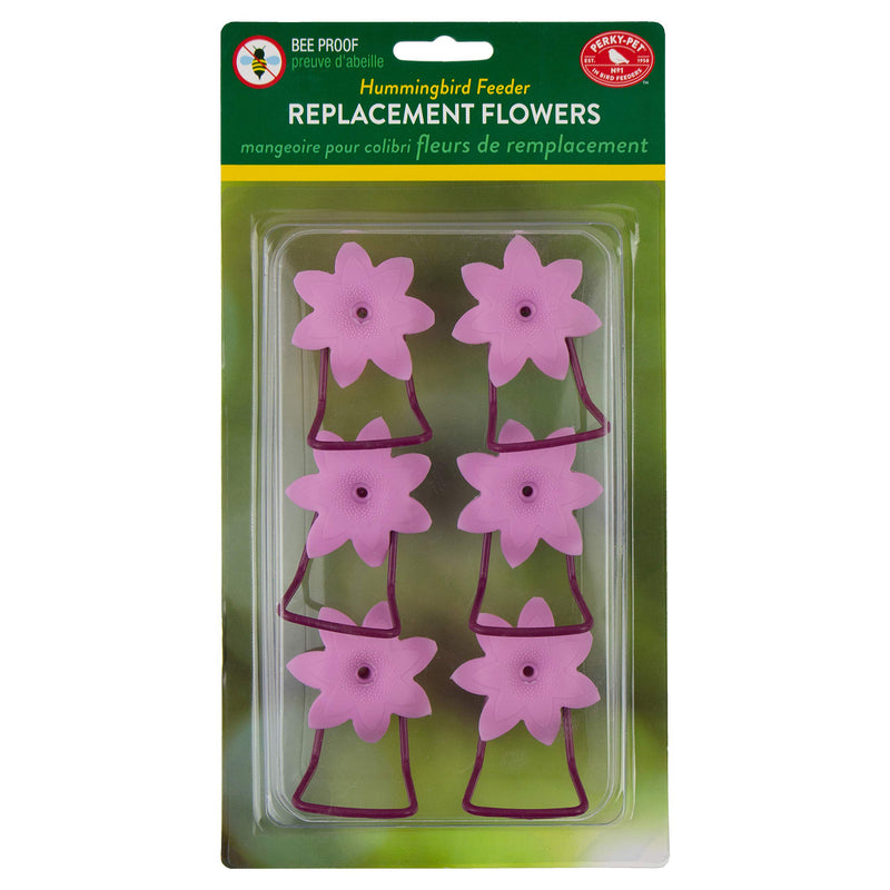 Perky-Pet 91PF Replacement Pink Petunia Flower Ports & Perches-6 Pk - PawsPlanet Australia