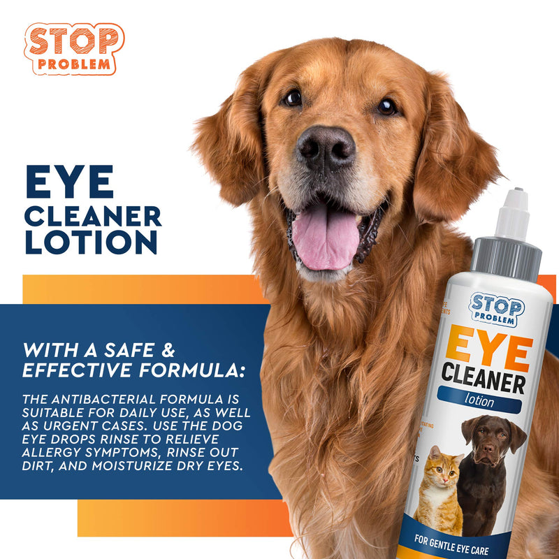 Beloved Pets Eye Cleaner for Dogs and Cats 100ML - Tear Stain & Dirt Crust Remover - Infection Control Drops - Gentle Eye Wash Lotion for Pets - PawsPlanet Australia