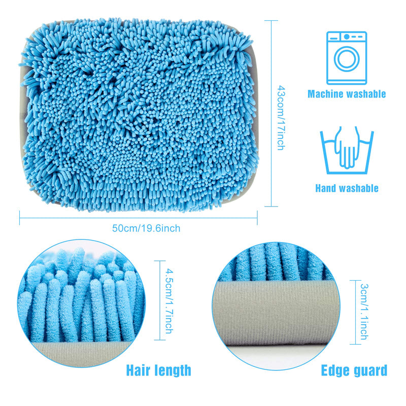 look envy Snuffle Mat for Dogs, Pet Feeding Mat 21 x 17 Interactive Dog Toys Encourages Natural Foraging Skills, Relieve Stress Restlessness Machine Washable, for Cats Dogs Bowl Travel Use Blue - PawsPlanet Australia