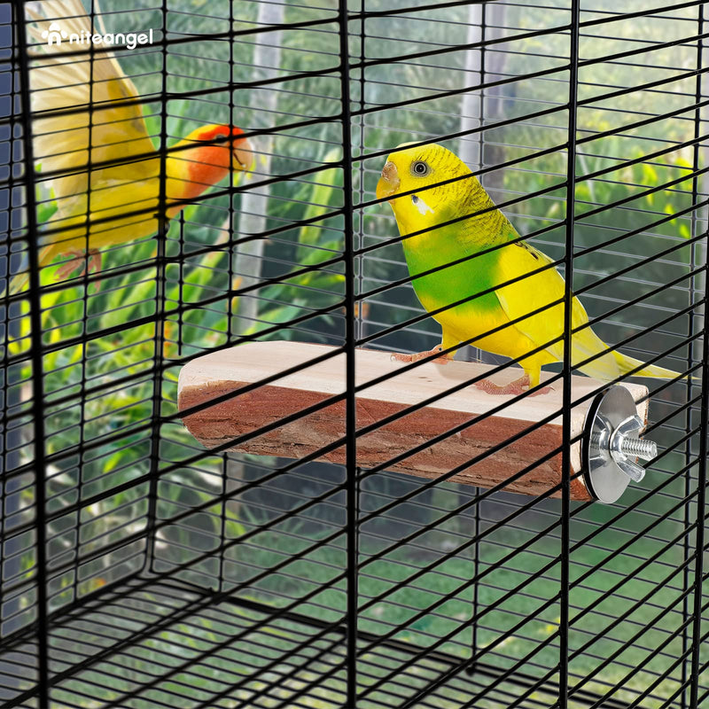 Niteangel Parrot Cage Perch, Wooden Platform for Birds 1 Pack - PawsPlanet Australia