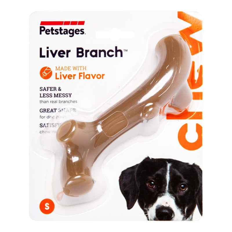 [Australia] - Petstages Liver Branch Stick Nylon Dog Chew Toy, Small 