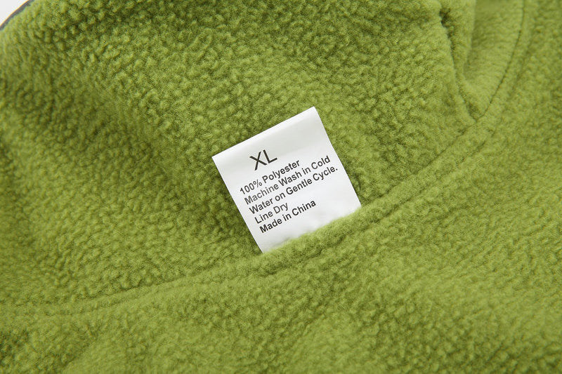 [Australia] - OCSOSO Reversible Reflective Fleece Soft Vest Winter Dog Clothes Jacket. M Green 