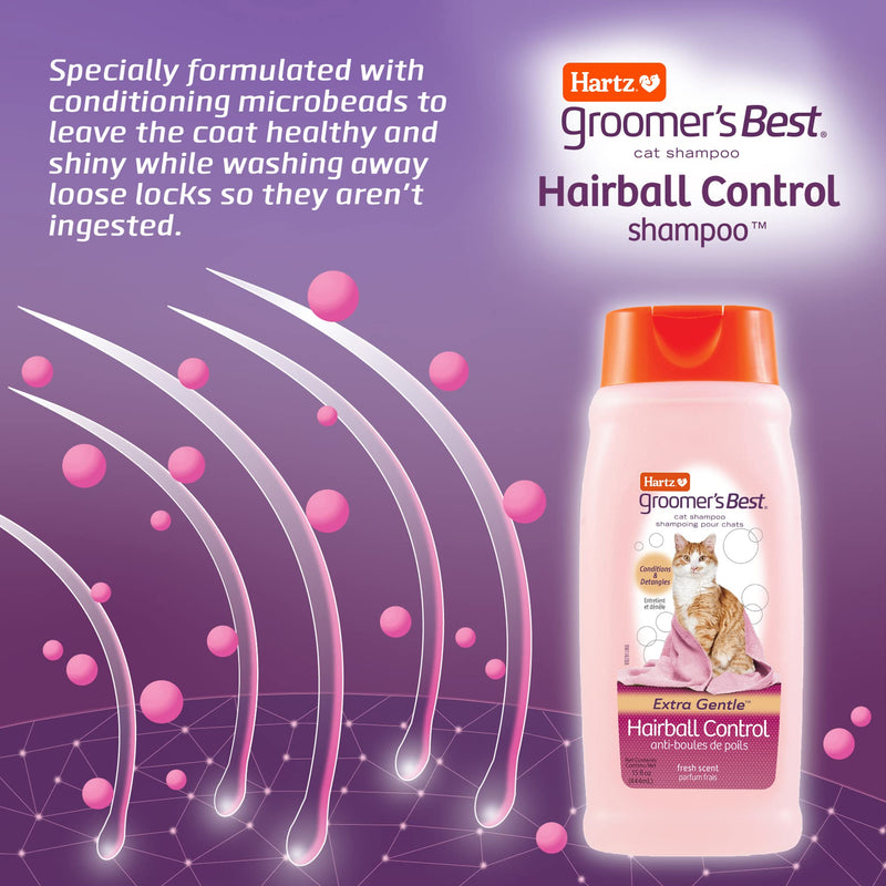 Hartz Groomer's Best Hairball Control Cat Shampoo - PawsPlanet Australia