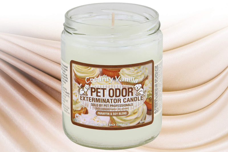 Pet Odor Exterminator Candle Creamy Vanilla - PawsPlanet Australia