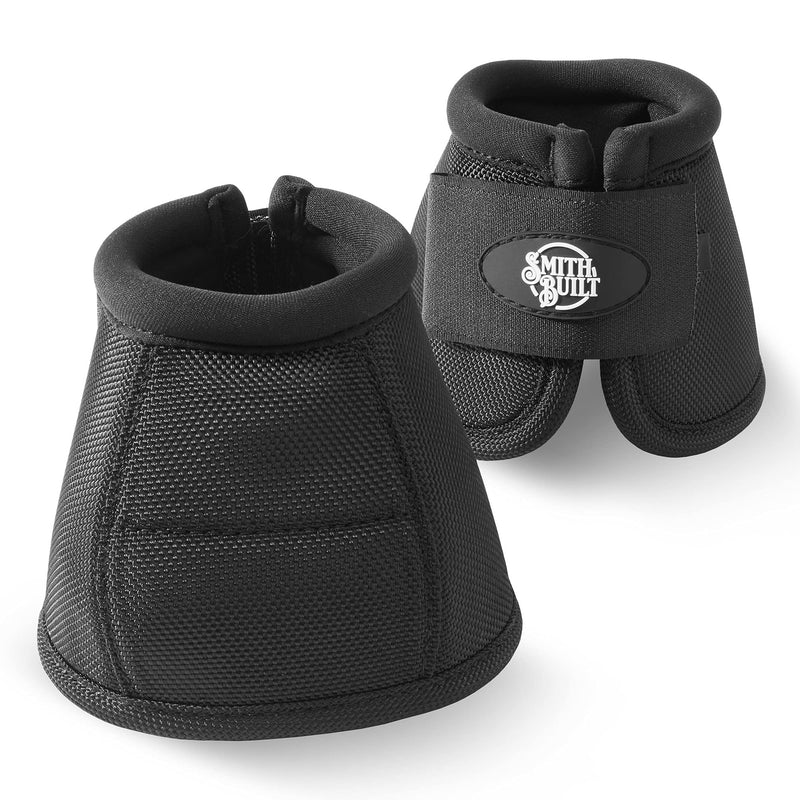 SmithBuilt Equine Hoof Overreach No Turn Ballistic Bell Boots for Horses, Black Medium - PawsPlanet Australia