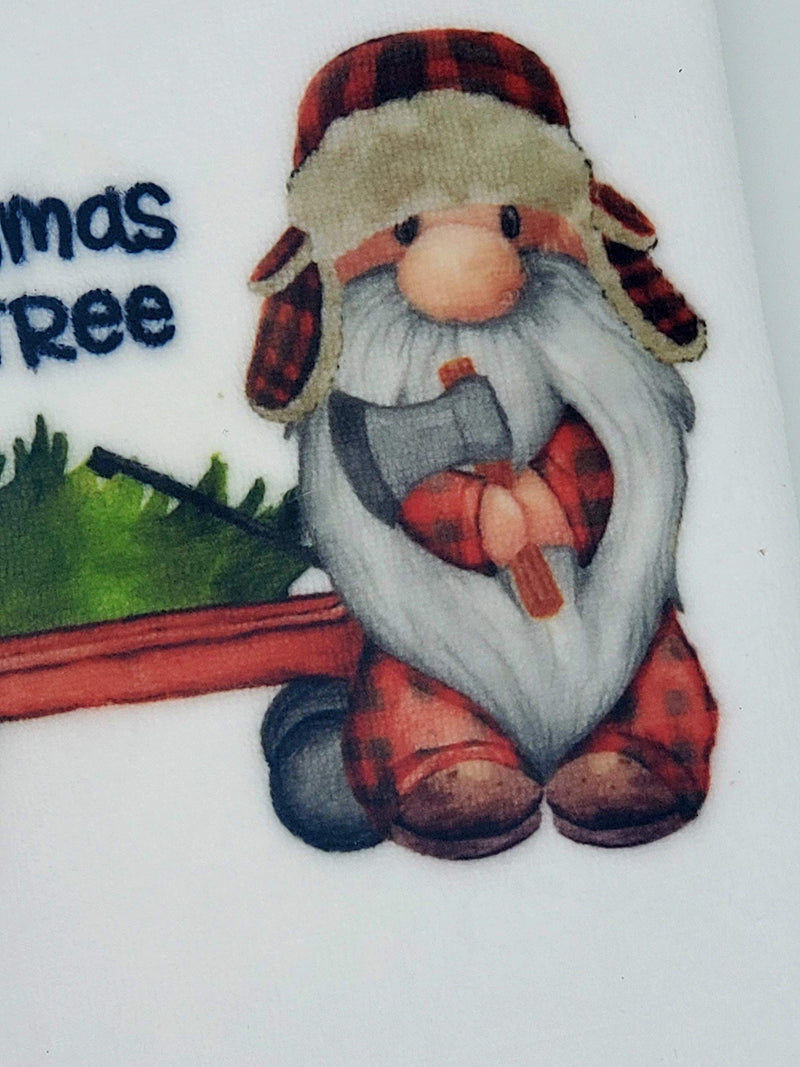 Gnome Christmas Decorations - Holiday Kitchen Towels - Gnomes Dishcloths - Farmhouse Christmas Decor - PawsPlanet Australia