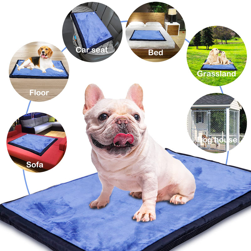 SEYKCES Dog Bed Crate Bed Washable Dog Crate Pad with Removable Cover and Waterproof Liner Pet Bed for Medium Small Dogs and Cats 24"/35" - PawsPlanet Australia