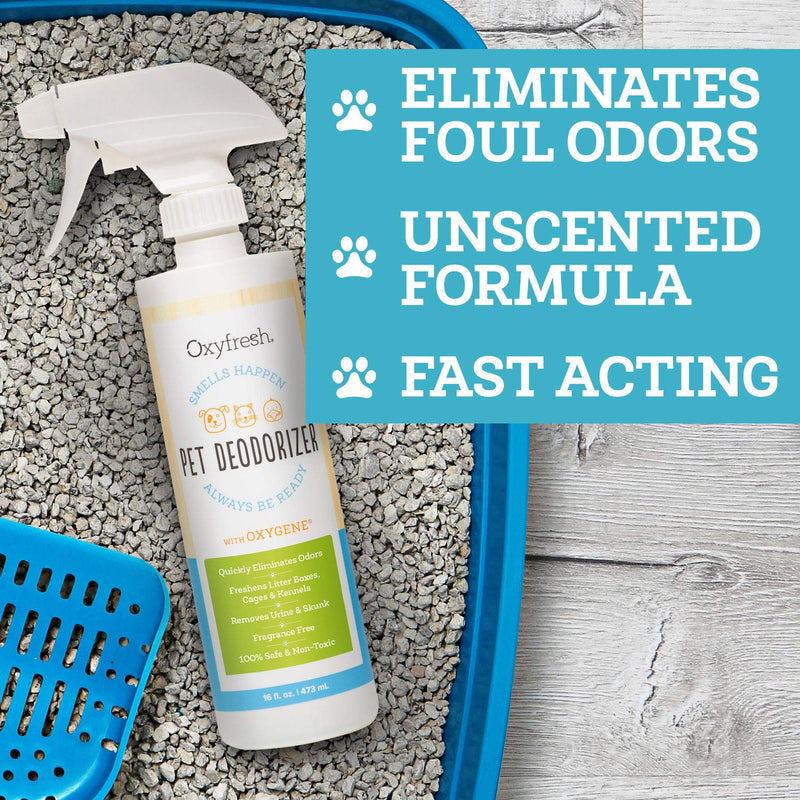 [Australia] - Oxyfresh All Purpose Pet Deodorizer for Dogs and Cats – Non Toxic Pet Deodorizer Spray. Perfect for Every Kind of Pet Odor: Kennel Odors, Kitten Litter Boxes, Urine, Skunk. 16 oz. 