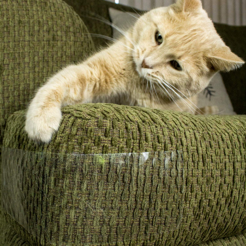 [Australia] - Cat Training Tape - Prevent Scratching | Clear Double Sided Tape | Furniture Protector & Scratch Deterrent | Sticky Double Sided Pet Repellant | Safe for Wood Furniture, Leather Sofas & Couches 