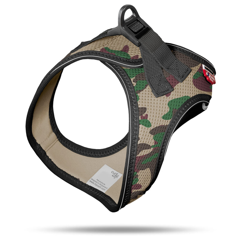 Classic Vest Harness Air Mesh with curli D-Ring Buckle Camo XS camouflage - PawsPlanet Australia