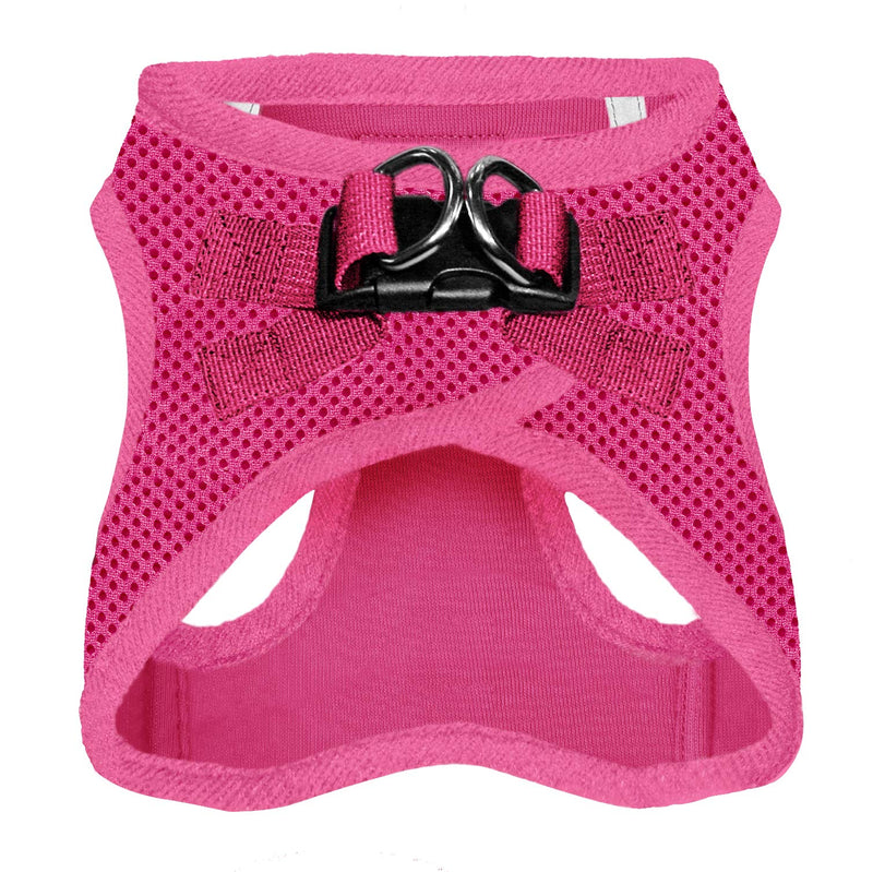 Voyager Step-in Air Dog Harness - All Weather Mesh Step in Vest Harness for Small and Medium Dogs by Best Pet Supplies S (Chest: 14.5 - 17") Fuchsia (Matching Trim) - PawsPlanet Australia