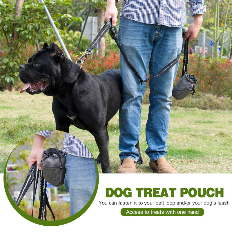 Dog Treat Pouch, Drawstring Closure Treat Bag for Small and Large Dog, Large Capacity Training Pouch to Carry Snack, Pet Toy, Poop Bag, Portable Dog Treat Tote Bag Hand-Free for Dog Walking Training - PawsPlanet Australia