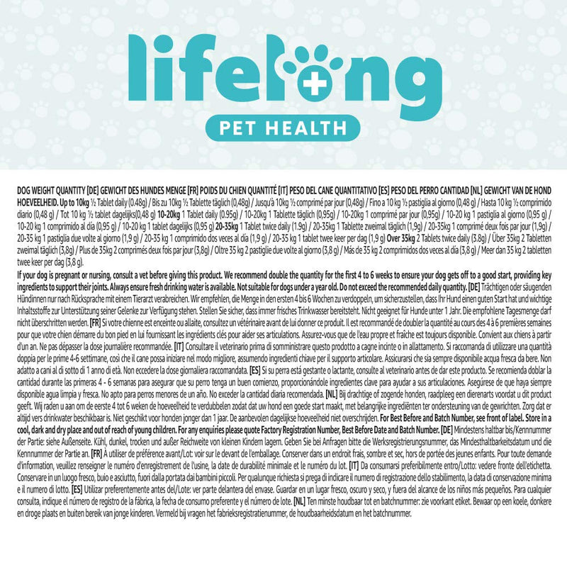 Amazon Brand - Lifelong Young & Active Joint Support, 60 Tablets - PawsPlanet Australia