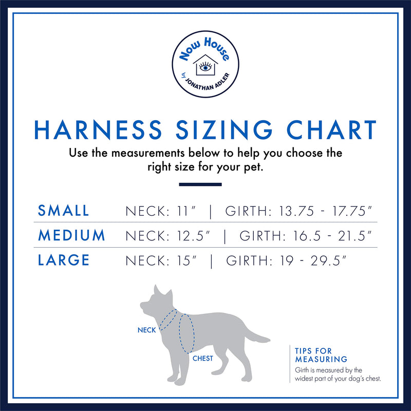 [Australia] - Now House by Jonathan Adler for Pets Dog Harnesses | Reversible Harnesses for Dogs Available in Multiple Prints and Sizes | Comfortable and Chic Dog Accessories for All Dogs Terrazzo Medium 
