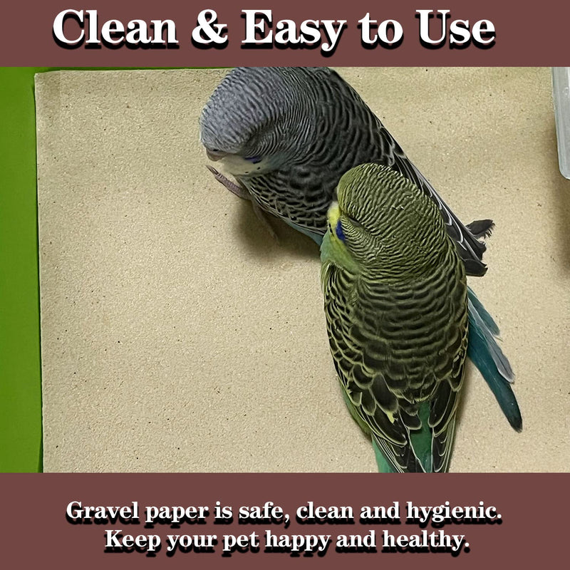 Uifrmely Gravel Liner Paper for Bird Cage, 11 x 17 inch Birdcage Liner Bedding Calcium Paper Special for Bird Cage in Sea Sand (Pick Your Size) 10 Pack - PawsPlanet Australia