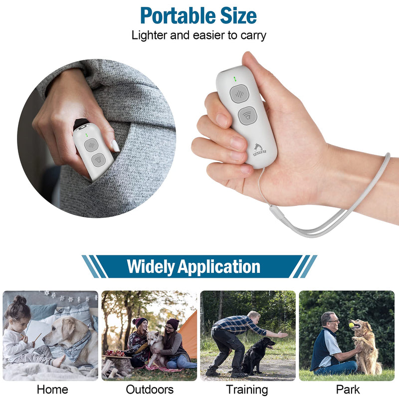 PATPET Dog Barking Control Device - Ultrasonic Dog Bark Deterrent, Handheld Dog Behavior Training Tool Up to 30 Ft Effective Control Range Suitable Dogs Safe to Use Indoor & Outdoor - PawsPlanet Australia