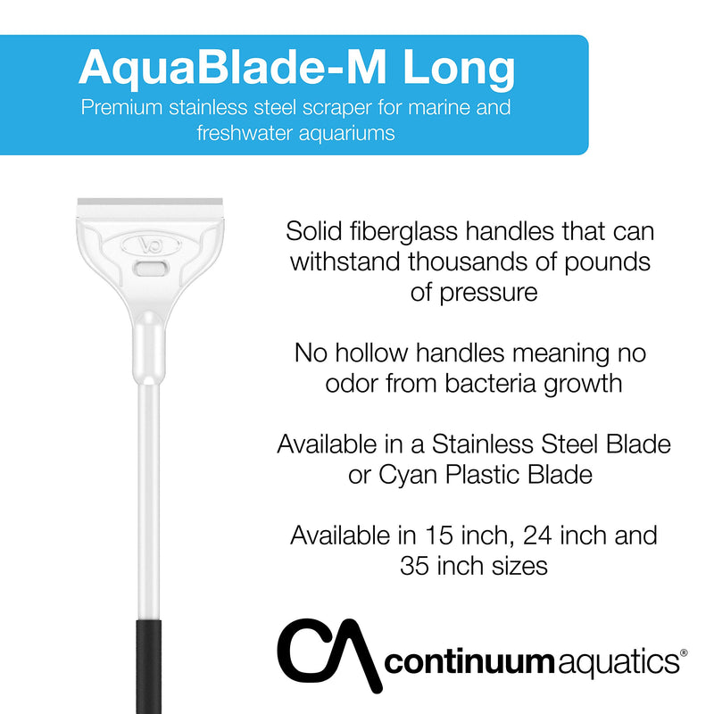 [Australia] - Continuum Aquatics ACO31010 Stainless Steel Blade for Aquarium, 15-Inch 24-inches 