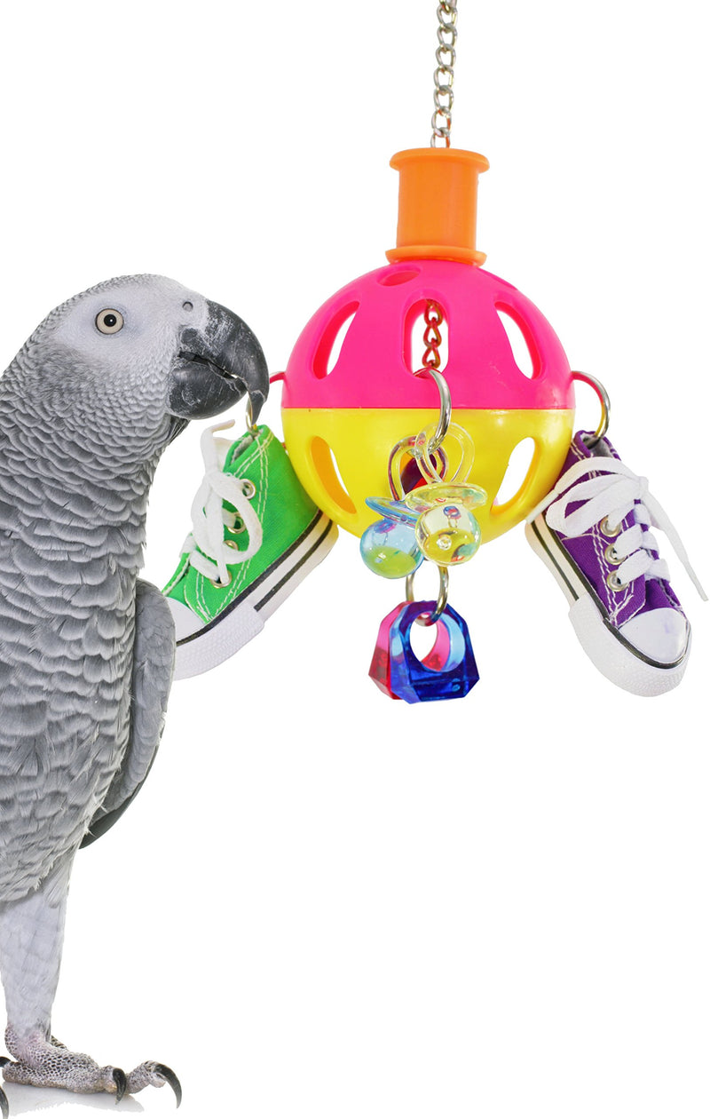 [Australia] - Bonka Bird Toys Jangle Spin Sneaker Bird Toy Parrot cage Toys Cages African Grey Conures Amazon 