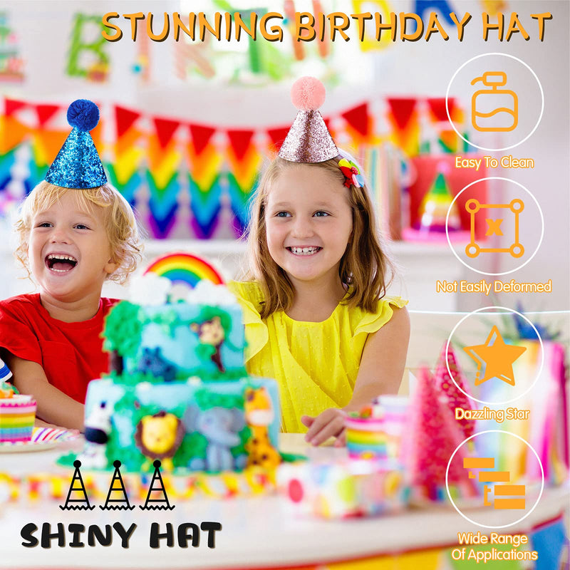 Frienda 4 Pieces Dog Birthday hat for Pets Party Decoration Accessories pet Headband Hats Charms Grooming Accessories - PawsPlanet Australia