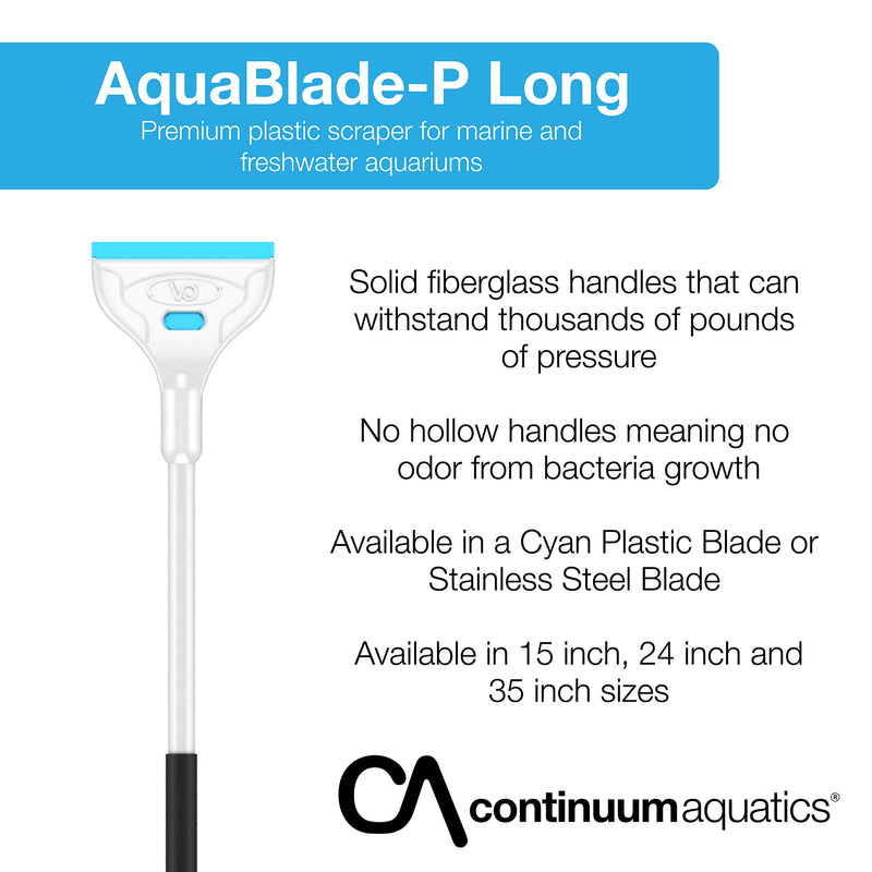 [Australia] - Continuum AquaBlade P Long Glass and Acrylic Safe Algae Scraper w/ Plastic Blade 35-inches 