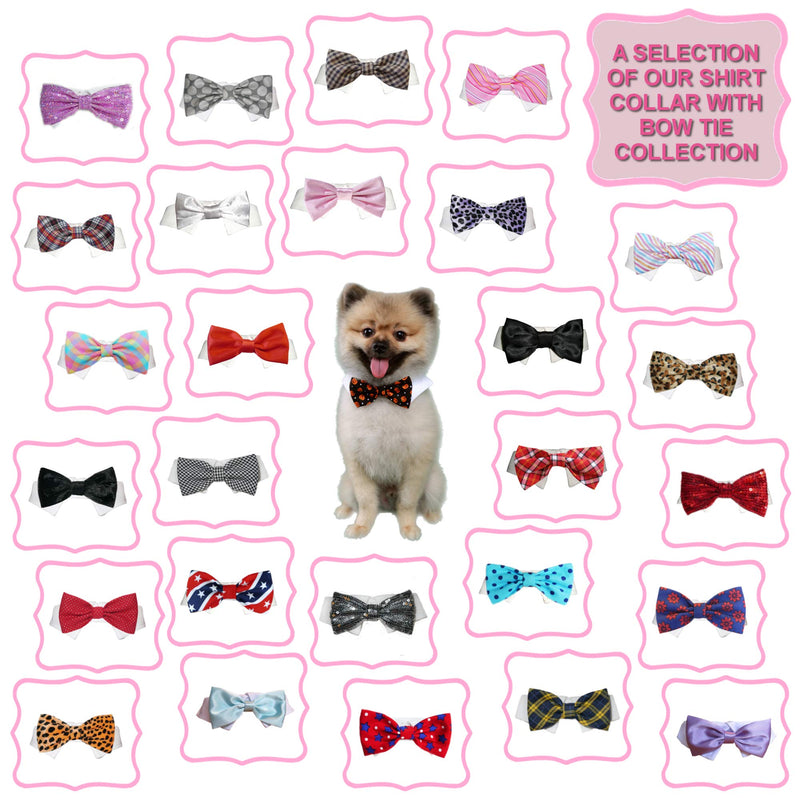Pooch Outfitters Dog Tie and Bow Tie Collection | Extensive Selection for Any Style, Mood, Occasion, and Holiday | Small, Medium, Large Dogs XL Red Satin Bow Tie - PawsPlanet Australia