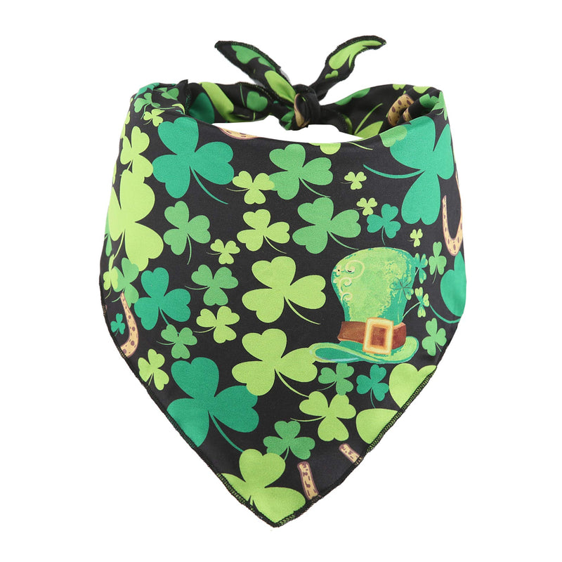 [Australia] - BoomBone 2 Pack St Patricks Day Dog Bandana,Triangle Bibs Pet Scarf for Medium to Large Dogs L 