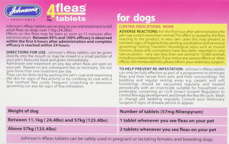 Johnsons Veterinary Products 19-0295 Tablets for Dogs Treatment, Large, Pack of 3 - PawsPlanet Australia