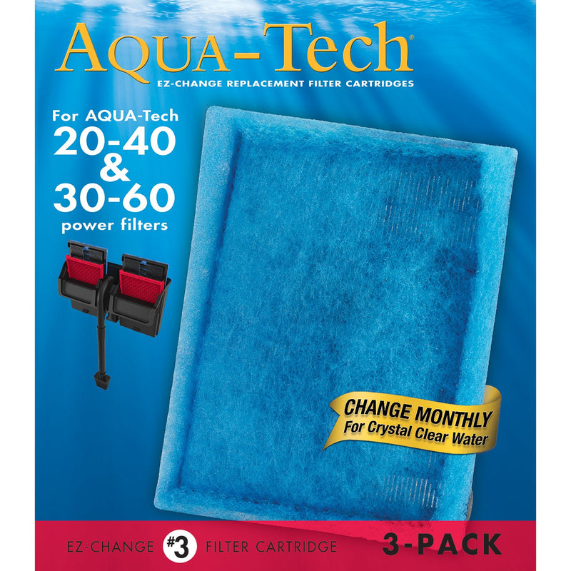 Aqua-Tech EZ-Change Aquarium Filter Cartridge 3-Pack - PawsPlanet Australia